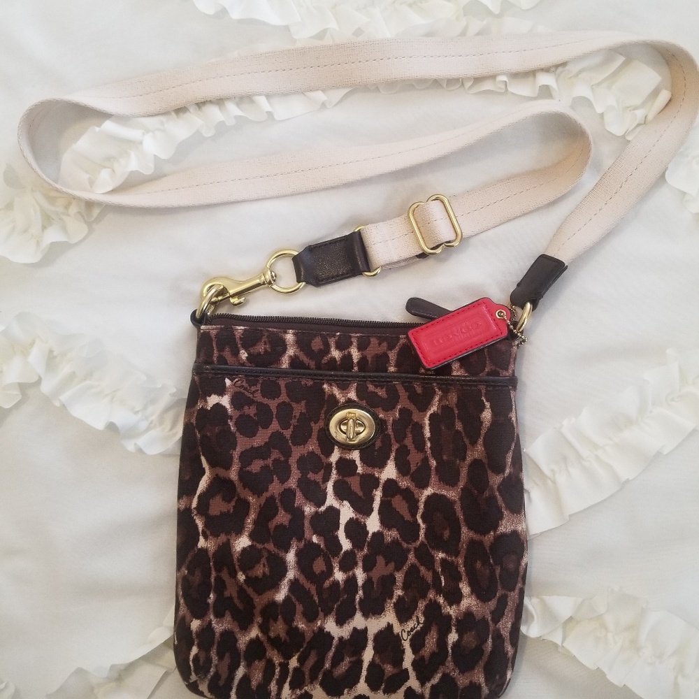 Coach Park Ocelot Crossbody in Leopard Print
